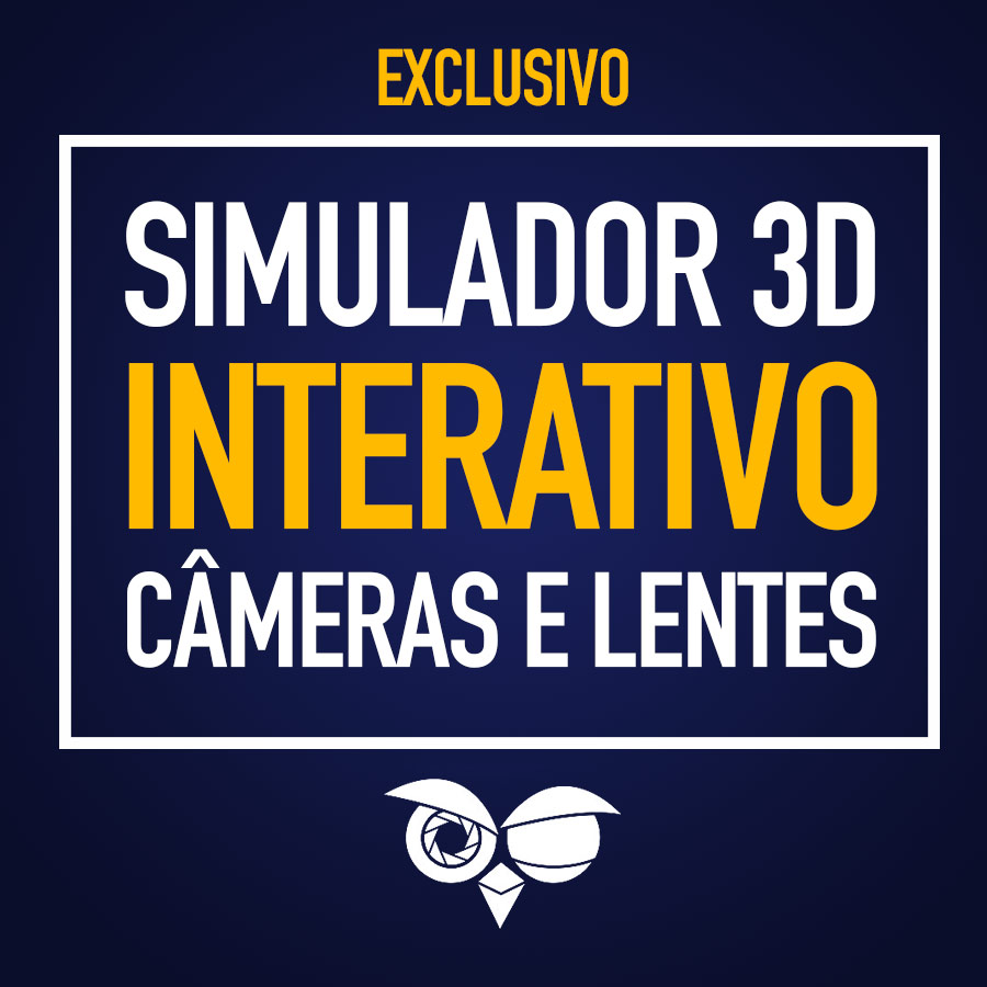 Primeiro simulador 3D interativo de cameras e lentes