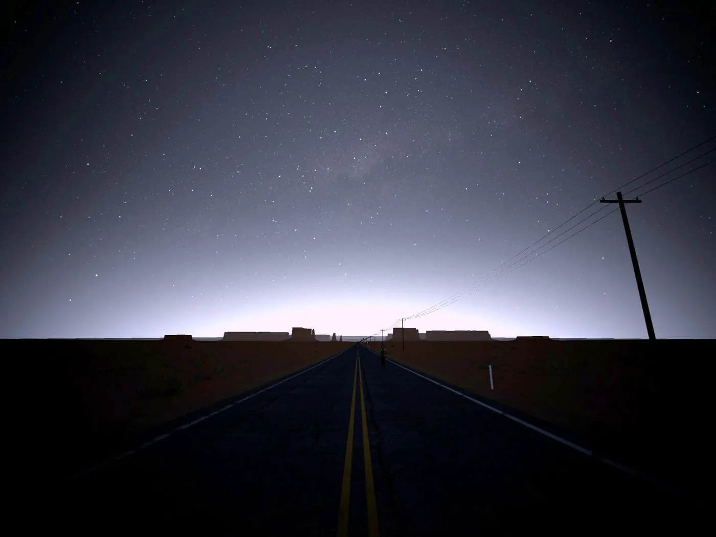A mesma foto num céu Bortle 6: a Via Láctea virou um véu fraco